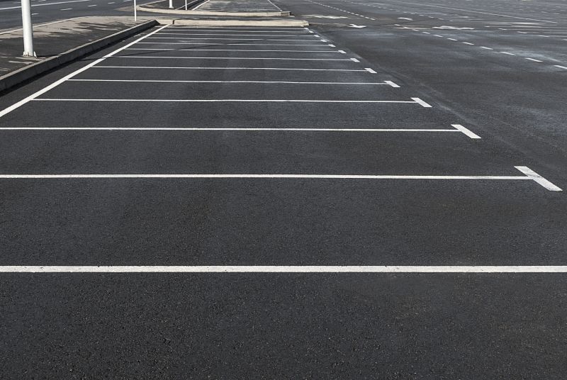 Repaved Parking Lot