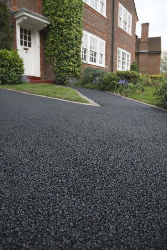 Blacktop Driveway with Fresh Sealcoat